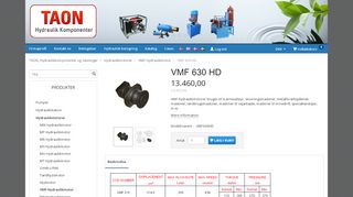 
                            12. VMF 630 HD - TAON Hydraulik