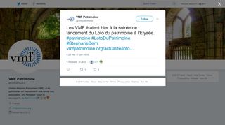 
                            9. VMF Patrimoine on Twitter: 