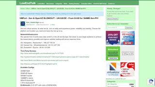 
                            9. VMPort - Xen & OpenVZ BLOWOUT! - UK/US/DE - From £4.00 for ...