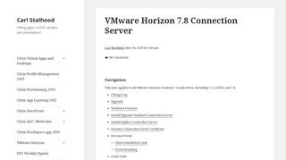 
                            11. VMware Horizon 7.7 Connection Server – Carl Stalhood