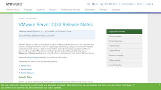 
                            4. VMware Server 2.0.2 Release Notes