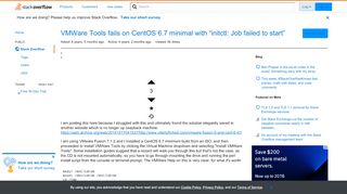 
                            6. VMWare Tools fails on CentOS 6.7 minimal with 