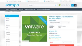 
                            13. VMware vSphere 6 Essentials Plus Kit Subscription | enespa ...