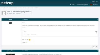 
                            1. VNC-Consolen Login [FAILED] - vServer / Server / KVM-Server ...