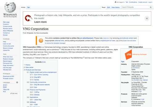 
                            7. VNG Corporation - Wikipedia