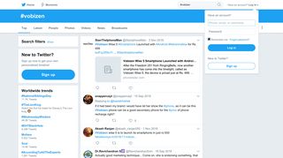 
                            12. #vobizen hashtag on Twitter