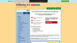 
                            11. Vocabulary A-Z - Vocabulary Lists, Vocabulary Lesson Plans ...