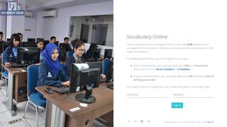 
                            3. Vocabulary Online | Login - LP3I