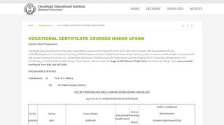 
                            10. vocational certificate courses under upsdm - DEI