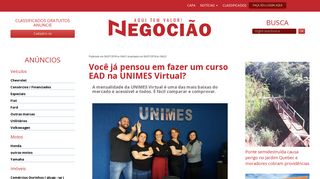 
                            12. Você já pensou em fazer um curso EAD na UNIMES Virtual? - Negocião