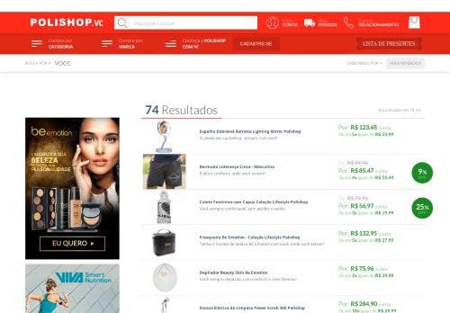 
                            2. Voce - Polishop.com.vc