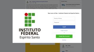 
                            7. Você sabia que é possível pedir isenção... - Ifes - Instituto Federal do ...