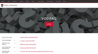 
                            6. VOD FAQ - Carleton University Online