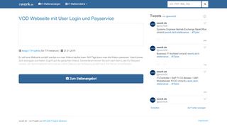 
                            8. VOD Webseite mit User Login und Payservice - twago IT-Projekte