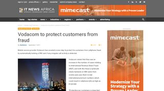 
                            13. Vodacom to protect customers from fraud |IT News Africa – Up to date ...