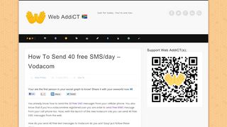 
                            13. Vodacom4me + Vodacom = 40 free SMS per day - Web AddiCT