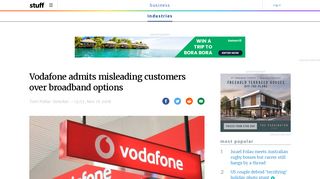 
                            8. Vodafone admits misleading customers over broadband ... - Stuff.co.nz