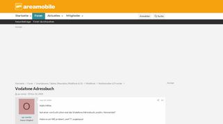 
                            13. Vodafone Adressbuch - Areamobile