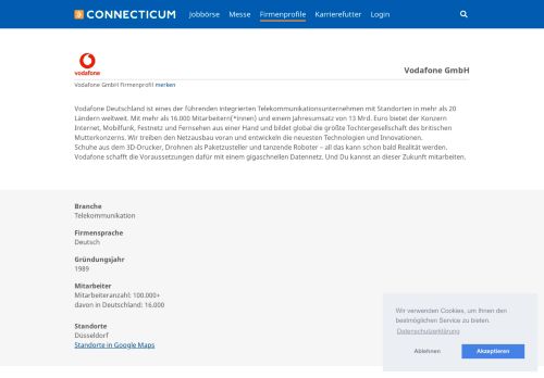 
                            11. Vodafone | Arbeitgeber - Karriere - Profil - Connecticum