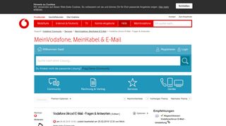 
                            10. Vodafone (Arcor) E-Mail - Fragen & Antworten - Vodafone Community