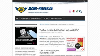
                            12. Vodafone CallYa Login in „MeinVodafone“ und „MeinCallYa ...