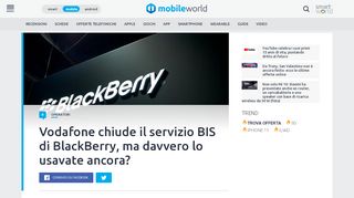 
                            9. Vodafone chiude il servizio BIS di BlackBerry, ma davvero lo ...