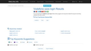 
                            11. Vodafone cpos login Results For Websites Listing - SiteLinks.Info