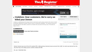 
                            8. Vodafone: Dear customers. We're sorry we killed your Demon • The ...