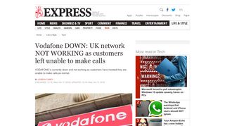 
                            10. Vodafone down: UK network not working as customers left unable to ...