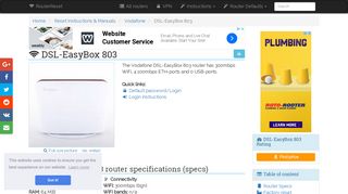 
                            10. Vodafone DSL-EasyBox 803 Default Password & Login, Manuals and ...