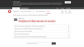 
                            8. Vodafone E-Mail abrufen & senden
