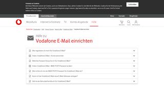 
                            8. Vodafone E-Mail einrichten