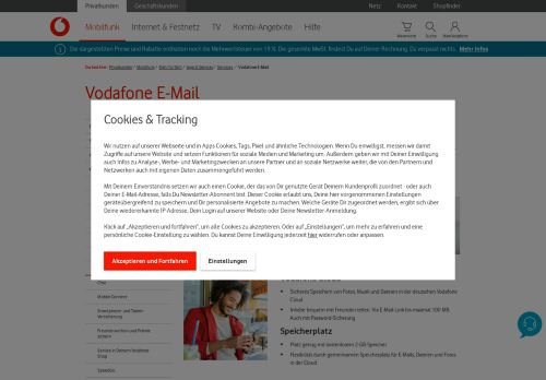 
                            1. Vodafone E-Mail - jetzt Konto einrichten
