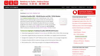 
                            6. Vodafone EasyBox 804 - WLAN Router und DSL / VDSL ...