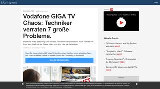 
                            8. Vodafone GIGA TV Chaos: Techniker verraten 7 große Probleme.