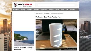 
                            10. Vodafone GigaCube Testbericht ? heute-erlebt.de