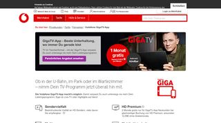 
                            3. Vodafone GigaTV-App - Vodafone Kabel Deutschland Kundenportal
