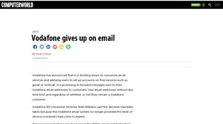 
                            4. Vodafone gives up on email - Computerworld New Zealand