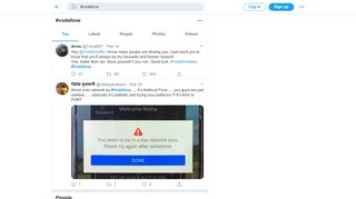 
                            8. #vodafone hashtag on Twitter