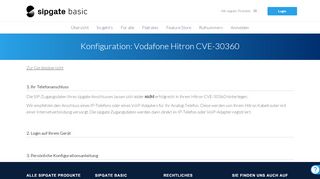 
                            12. Vodafone Hitron CVE-30360 - Konfigurationsanleitung für Ihr Telefon ...