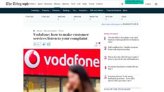 
                            13. Vodafone: how to make customer services listen to your complaint