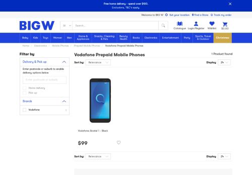 
                            10. Vodafone Huawei Y5 2018 4G Prepaid Mobile Phone | BIG W