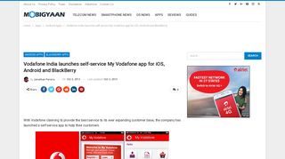 
                            10. Vodafone India launches self-service My Vodafone app for iOS ...