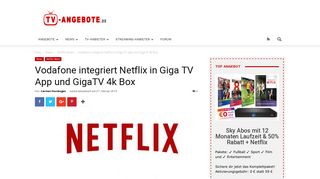 
                            9. Vodafone integriert Netflix in Giga TV App und GigaTV 4k Box