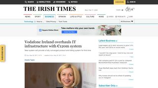 
                            11. Vodafone Ireland overhauls IT infrastructure with €120m system