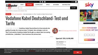 
                            1. Vodafone Kabel Deutschland: Test des Providers - COMPUTER BILD