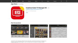 
                            9. Vodafone Kabel TV Manager HD im App Store - iTunes - Apple