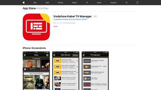 
                            10. Vodafone Kabel TV Manager im App Store - iTunes - Apple