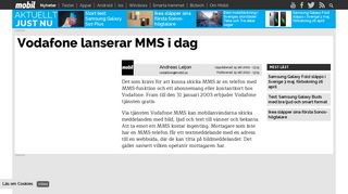 
                            5. Vodafone lanserar MMS i dag | Mobil