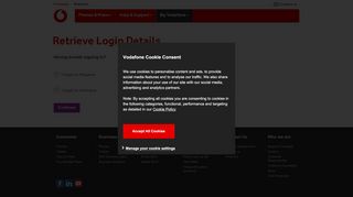 
                            8. Vodafone Malta - Retrieve Login Details